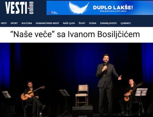 VESTI ONLINE: “Naše veče” sa Ivanom Bosiljčićem